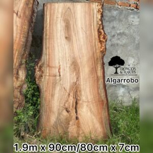 Mesa Comedor Tronco Rectangular de Algarrobo (1.9m)