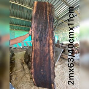 Barra Consola Tronco Rectangular de Samán (2 Metros)