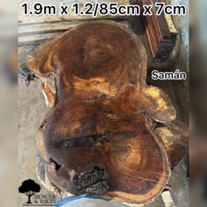 Mesa Comedor Tronco Ovalado Extra Ancho (1.9m)