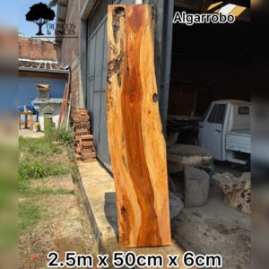 Barra Consola de Lujo en Madera Maciza (2.5m)