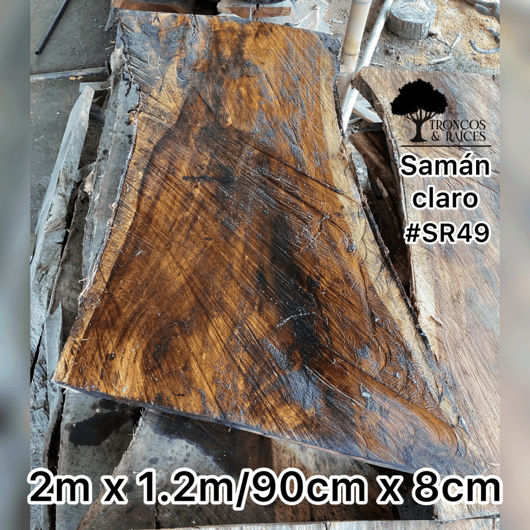 Mesa perfecta de samán claro para 6 puestos Mesa perfecta de samán claro para 6 puestos