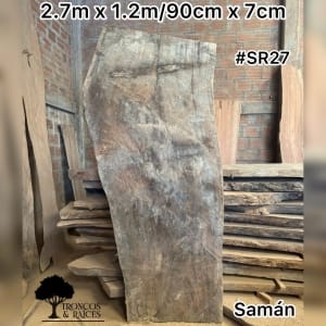 Mesa rectangular de saman para 8 puestos Mesa rectangular de saman para 8 puestos