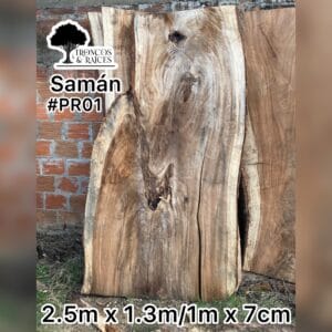 Mesa ancha de piñon para 8 puestos