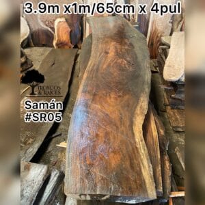 Mesa alargada de saman para 14 personas