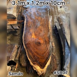 Mesa gigante de samán para 10 personas