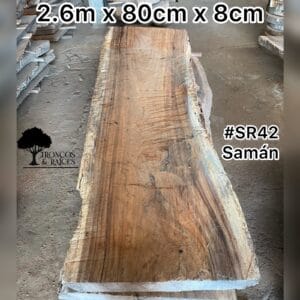 Mesa pareja de samán para 8 puestos